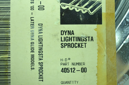 Belt Drive Sprocket Lighting star 00+ Dyna Glide NOS