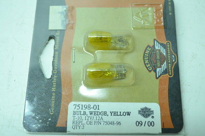 OEM Harley-Davidson 75195-01 Yellow Trade Bulb #1815 NOS