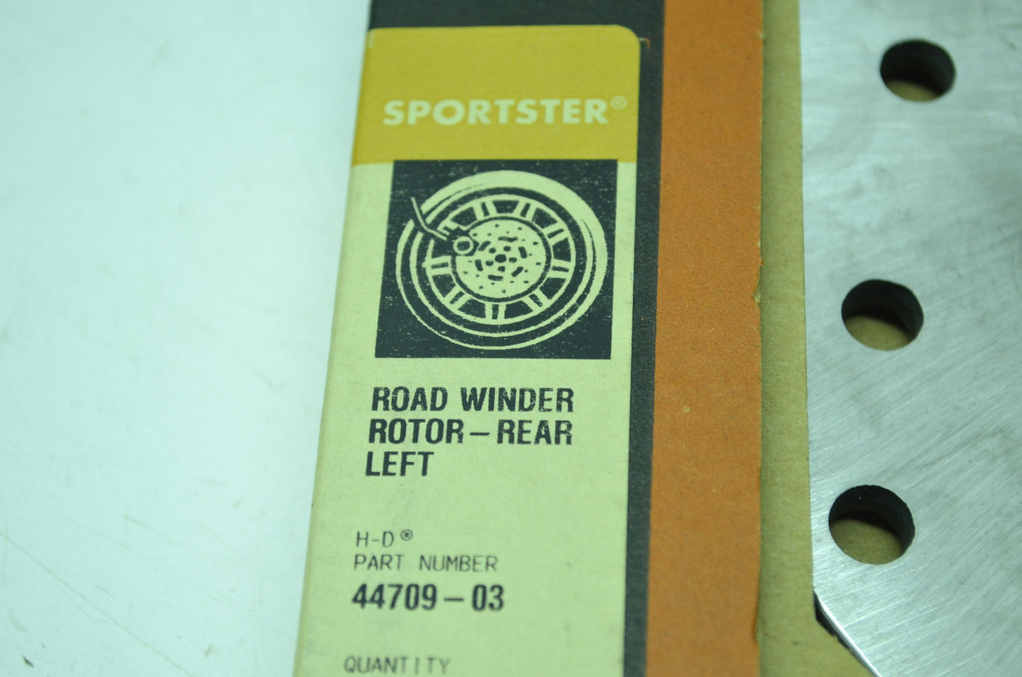 OEM Harley-Davidson 44709-03 Left Rear Brake Disc Kit NOS