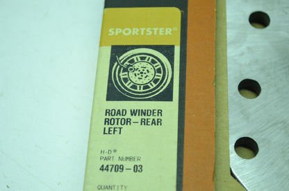 OEM Harley-Davidson 44709-03 Left Rear Brake Disc Kit NOS