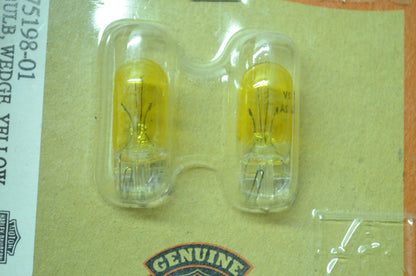 OEM Harley-Davidson 75195-01 Yellow Trade Bulb #1815 NOS