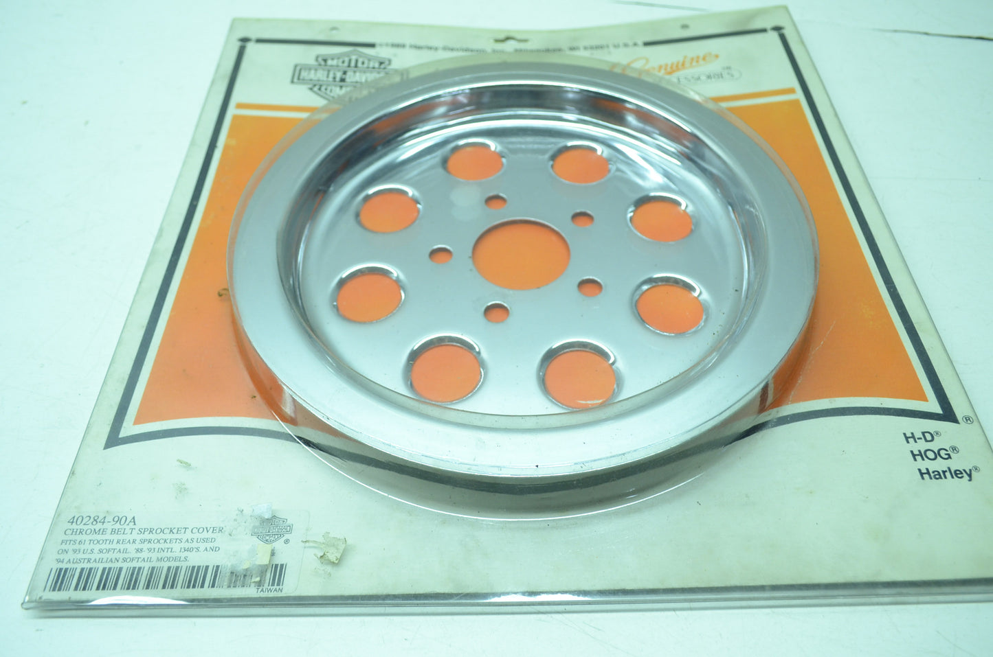 OEM Harley-Davidson 40284-90A Chrome Belt Sprocket Cover NOS