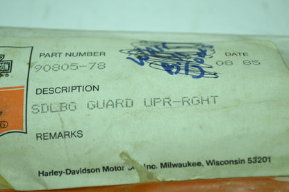 OEM Harley-Davidson 90805-78 Right Upper Saddle Bag Guard NOS