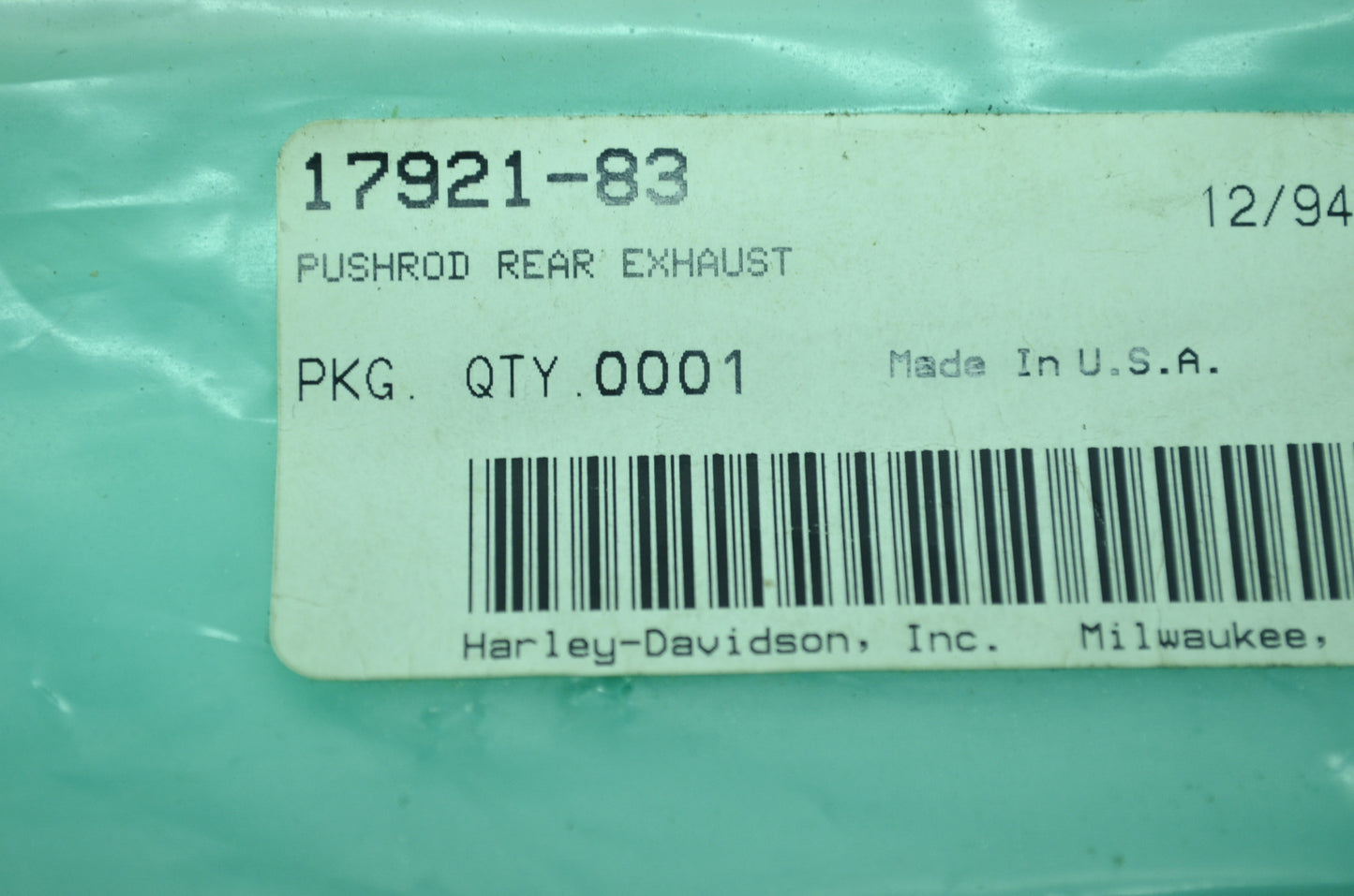 Exhaust Front Push Rod NOS