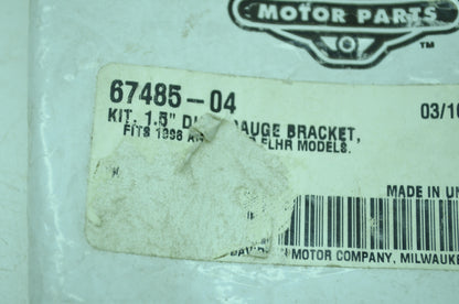OEM Harley-Davidson 67485-04 Dual Gauge Bracket Kit 1.5" NOS