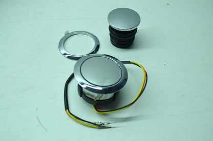 NEW OEM Harley Davidson Chrome Flush Fuel Cap And Gauge Mount 62818-08 NOS