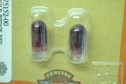OEM Harley-Davidson 75152-00 Bulb Type T-3 1/4 #168 Red NOS