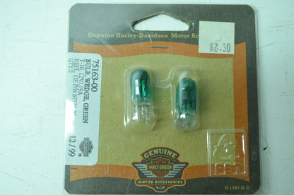 OEM Harley-Davidson 75163-00 Bulb Type T-3 1/4 #161 Green NOS
