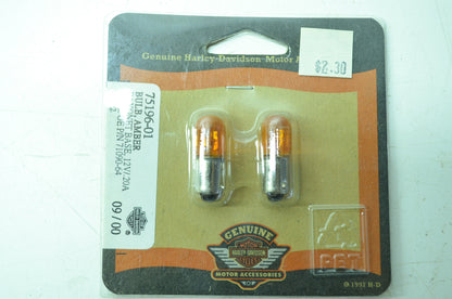 OEM Harley-Davidson 75196-01 Amber Trade Bulb #1815 NOS