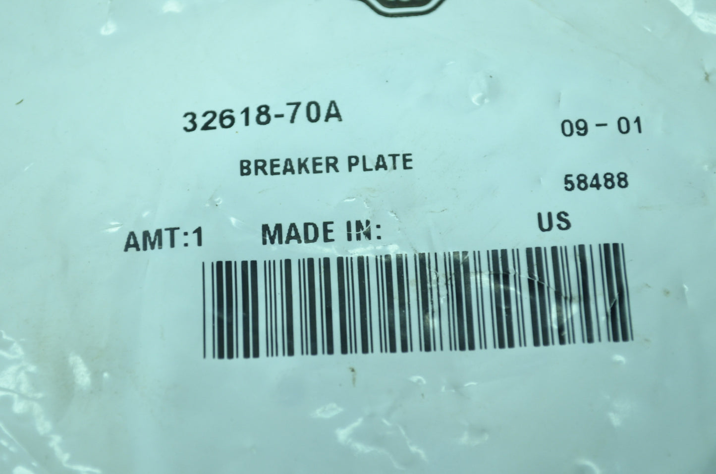 OEM Harley-Davidson 32618-70A Breaker Plate NOS
