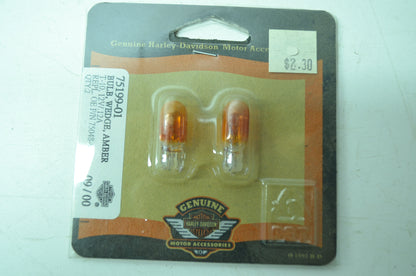 OEM Harley-Davidson 75199-01 Bulb Type T-3 1/4 Amber NOS