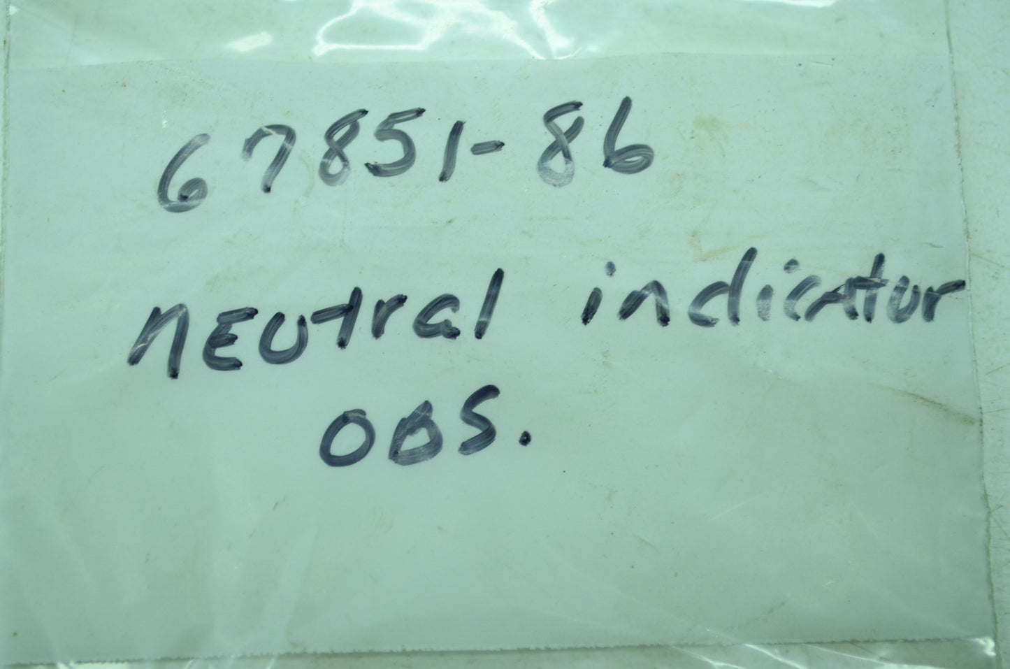 OEM Harley-Davidson 67851-86 Neutral Indicator Lamp Light NOS