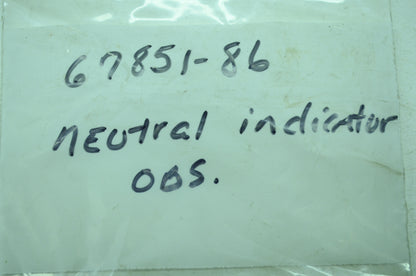OEM Harley-Davidson 67851-86 Neutral Indicator Lamp Light NOS