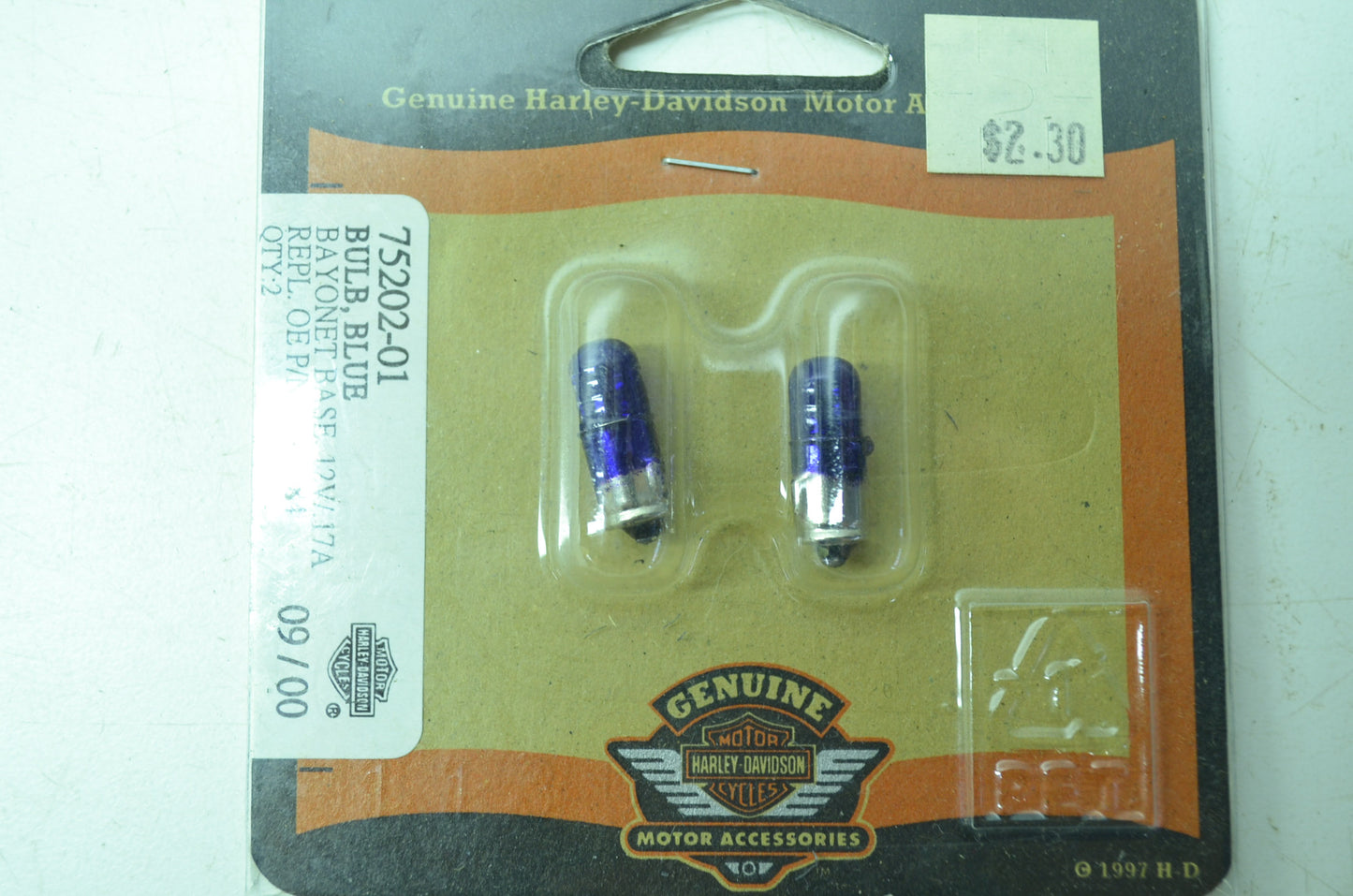 Gauge Blue Bulb NOS