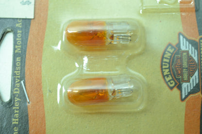 OEM Harley-Davidson 75193-01 Bulb Type T-3 1/4 #158 Amber NOS
