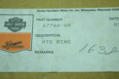 OEM Harley-Davidson 67766-60 Mounting Ring NOS