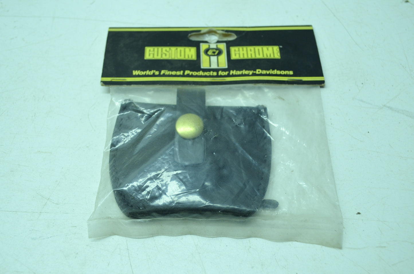 NEW OEM Custom Chrome Leather Lock Cover Harley Davidson 19-601 NOS