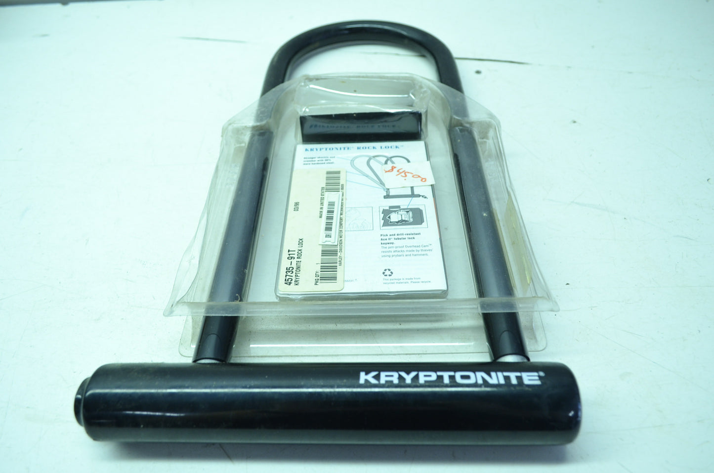 NEW OEM Kryptonite Harley Davidson Motorcycle Rock Lock 45735-91T NOS
