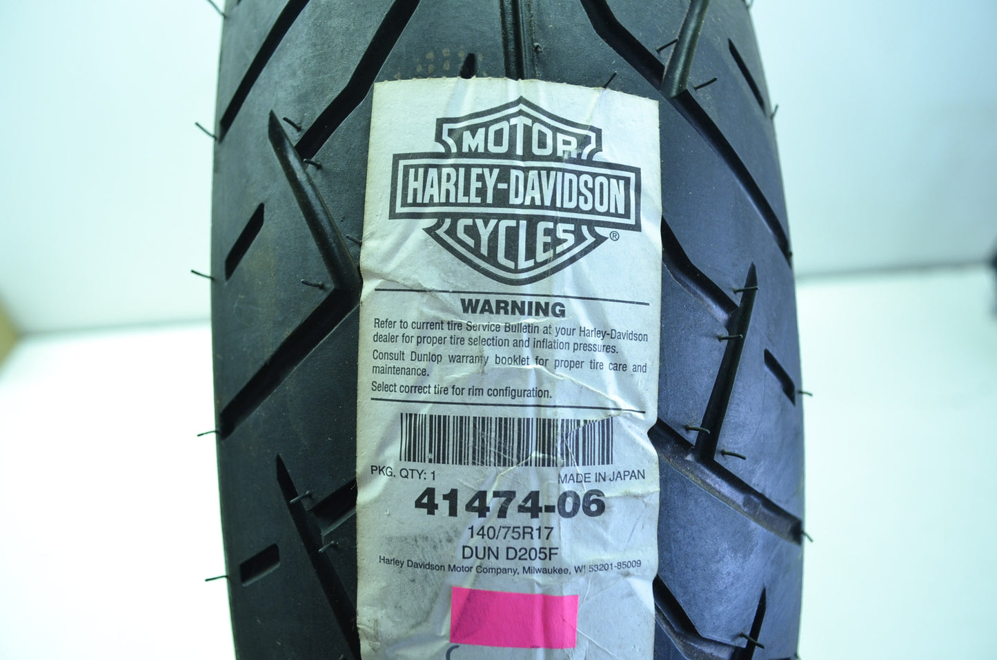 Motorcycle Harley Davidson Front Tire 140/75R17 Fat Boy FLSTF NOS