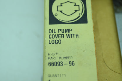 NEW OEM Harley Davidson Oil Pump Cover 66093-96 NOS