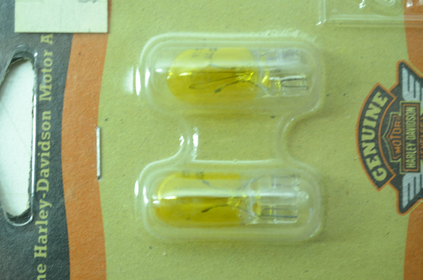 OEM Harley-Davidson 75198-01 Bulb Type T-3 1/4 Yellow NOS
