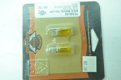 OEM Harley-Davidson 75192-01 Bulb Type T-3 1/4 #158 Yellow NOS