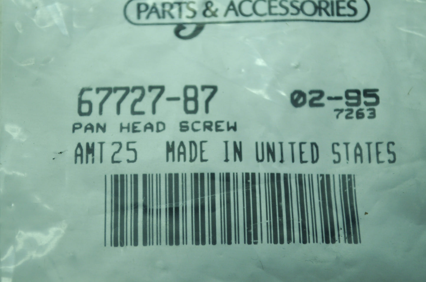 OEM Harley-Davidson 67727-87 Screw Qty 2 NOS