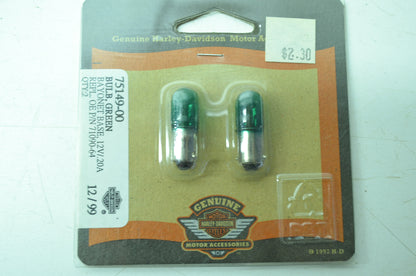 OEM Harley-Davidson 75149-00 Green Trade Bulb #1815 NOS