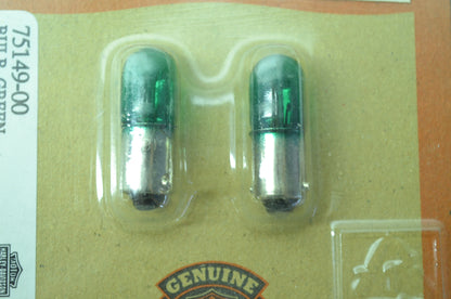OEM Harley-Davidson 75149-00 Green Trade Bulb #1815 NOS