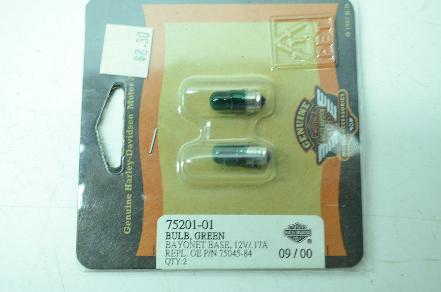 Gauge Green Bulb NOS