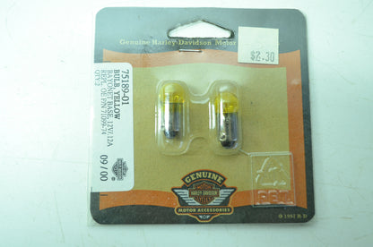 OEM Harley-Davidson 75189-01 Yellow Trade Bulb #53 NOS