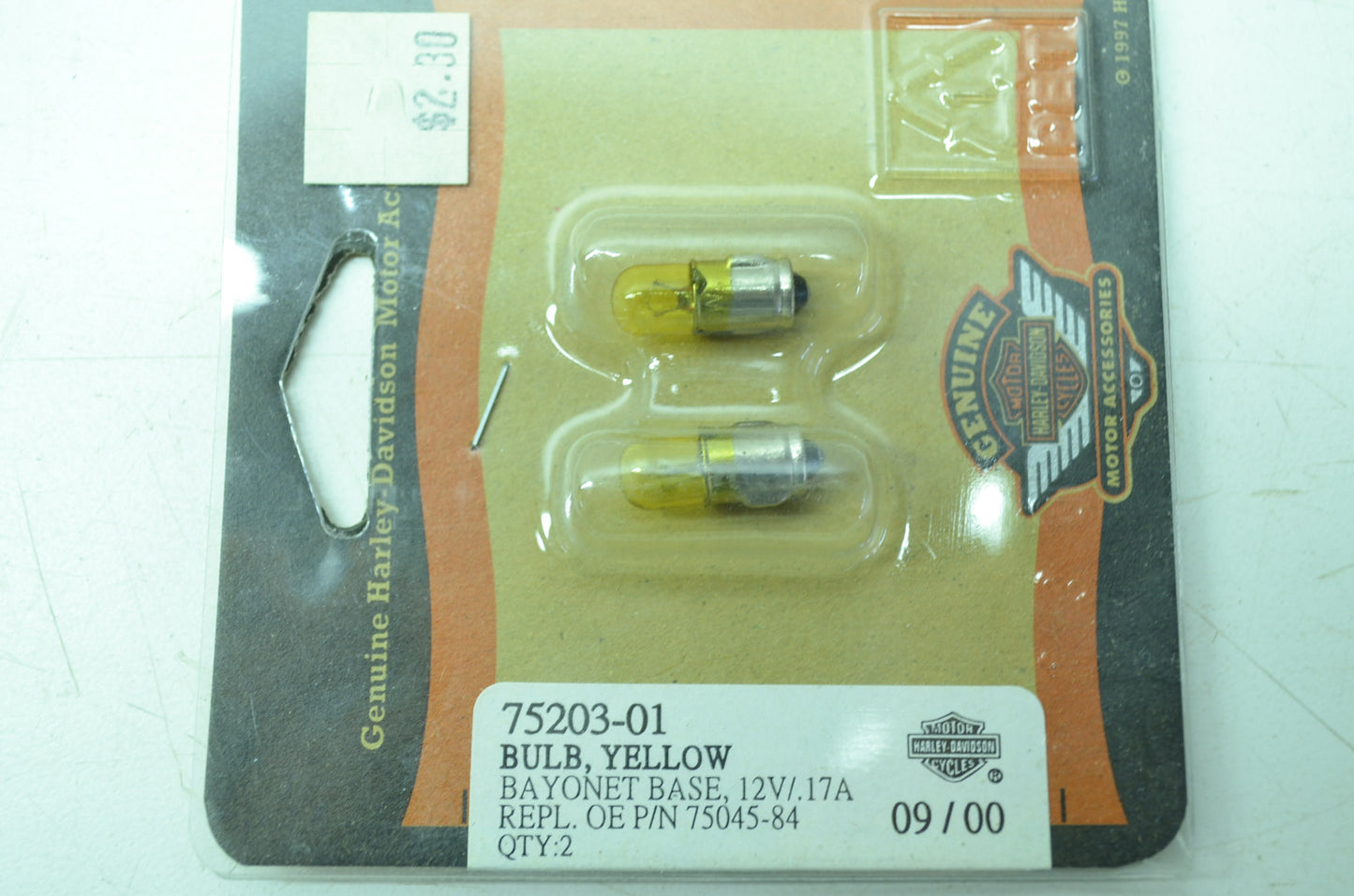 Gauge Yellow Bulb NOS