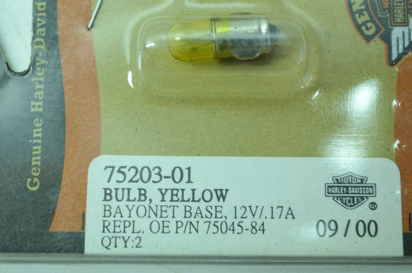 Gauge Yellow Bulb NOS