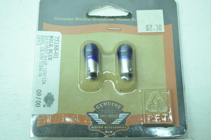 OEM Harley-Davidson 75188-01 Blue Trade Bulb #53 NOS