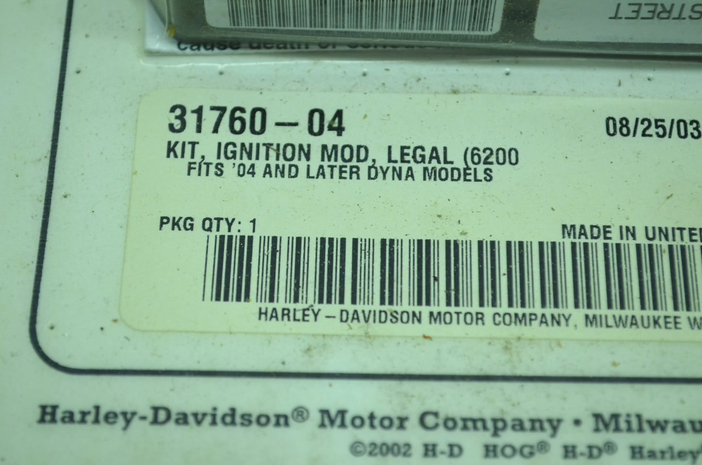 NEW OEM Harley Davidson Screamin Eagle Ignition Module 04-05 Dyna Carb FXD 31760