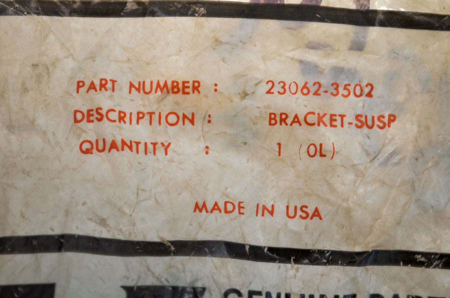 New OEM Kawasaki 23062-3502 Suspension Bracket NOS