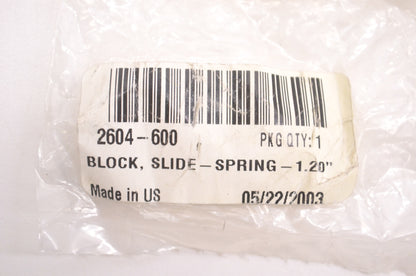 New OEM Arctic Cat 2604-600 Slide Spring Block 1.2" NOS