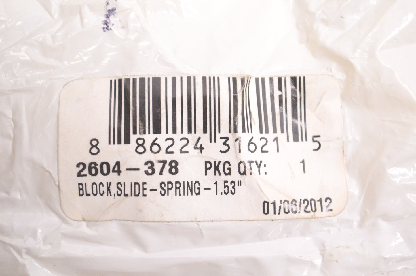 New OEM Arctic Cat 2604-378 Slide Spring Block 1.53" NOS