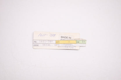 OEM Arctic Cat 1611-789 Decal EFI Tunnel NOS