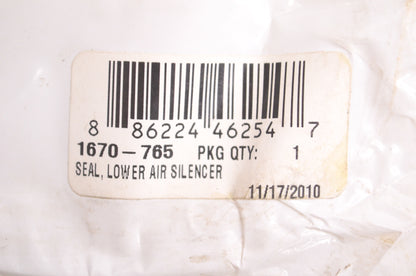 New OEM Arctic Cat 1670-765 Lower Air Silencer Seal NOS