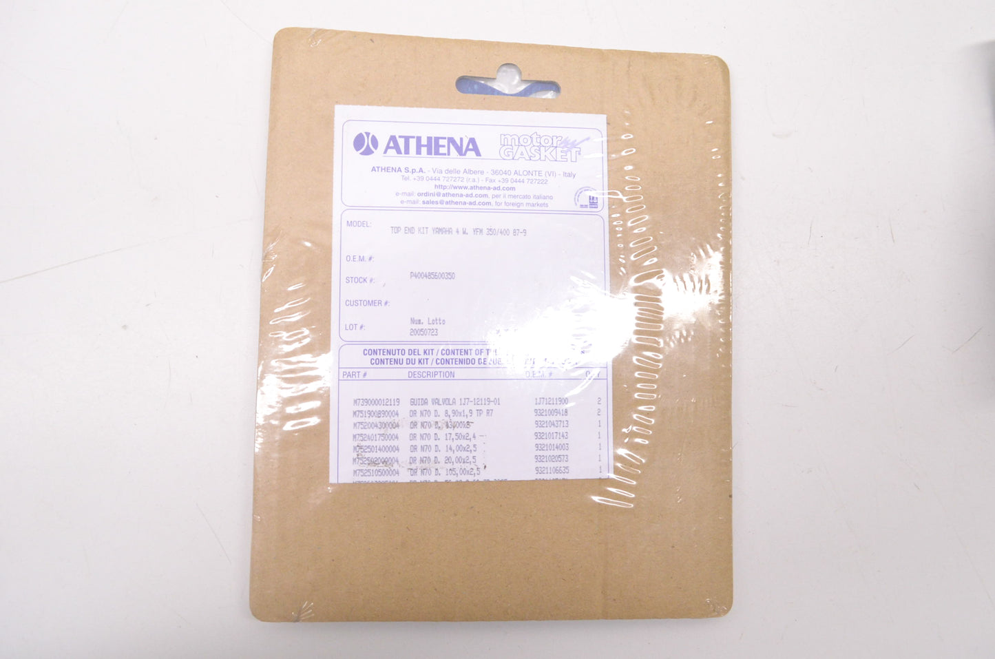 Athena P400485600350 Top End Kit NOS