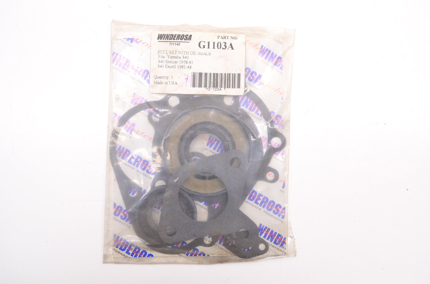 Winderosa G1103A Engine Gasket Kit With Oil Seals NOS