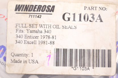 Winderosa G1103A Engine Gasket Kit With Oil Seals NOS