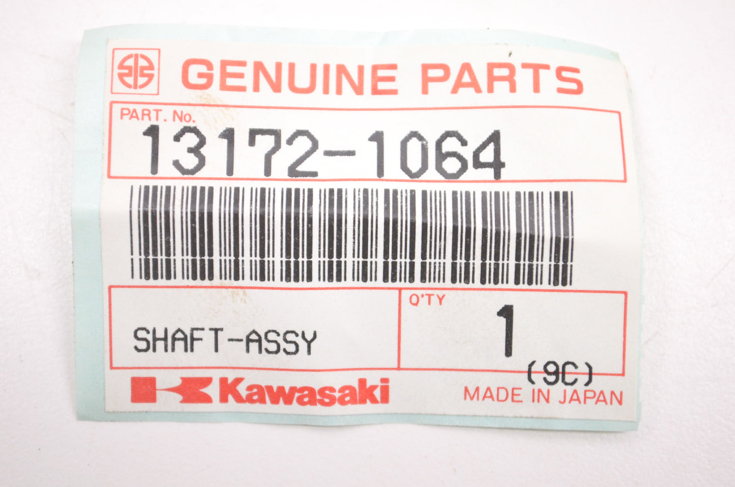 OEM Kawasaki 13172-1064 Shaft Assembly NOS