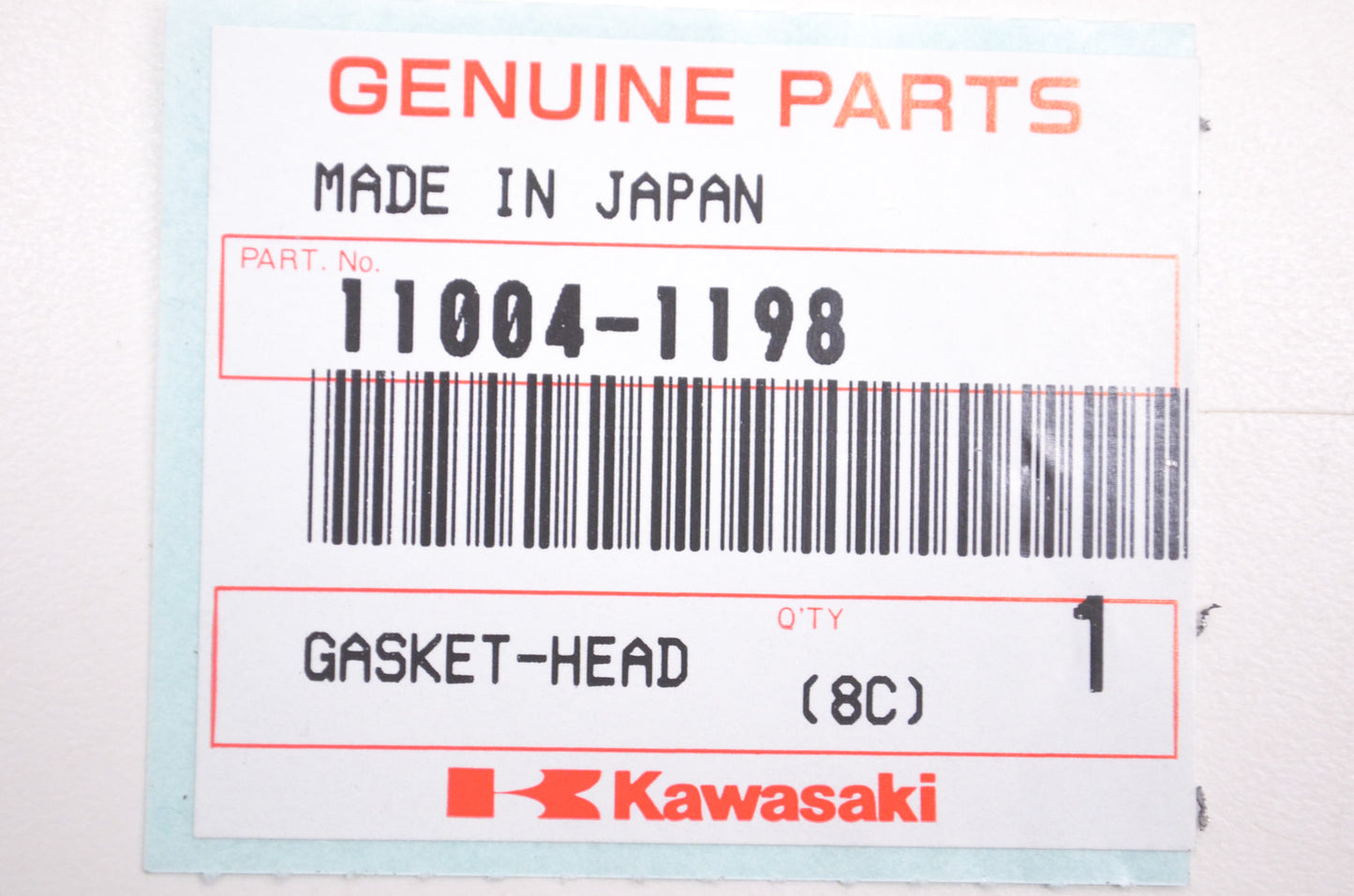 OEM Kawasaki 11004-1198 Head Gasket NOS