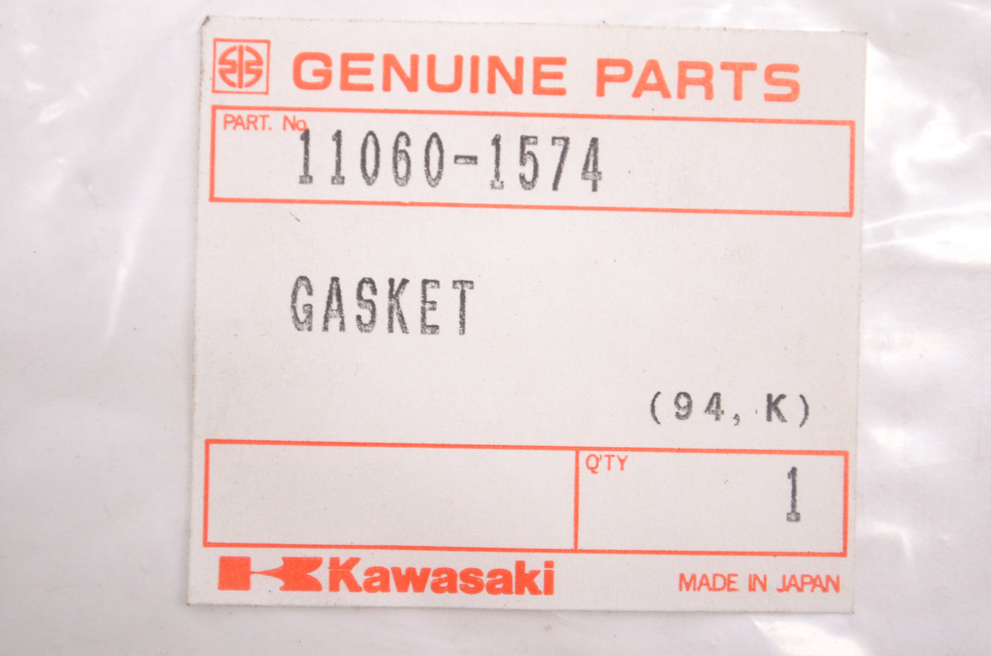 New OEM Kawasaki 11060-1574 Cylinder Base Gasket NOS