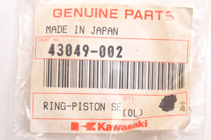 OEM Kawasaki 43049-002 Piston Seal Ring NOS