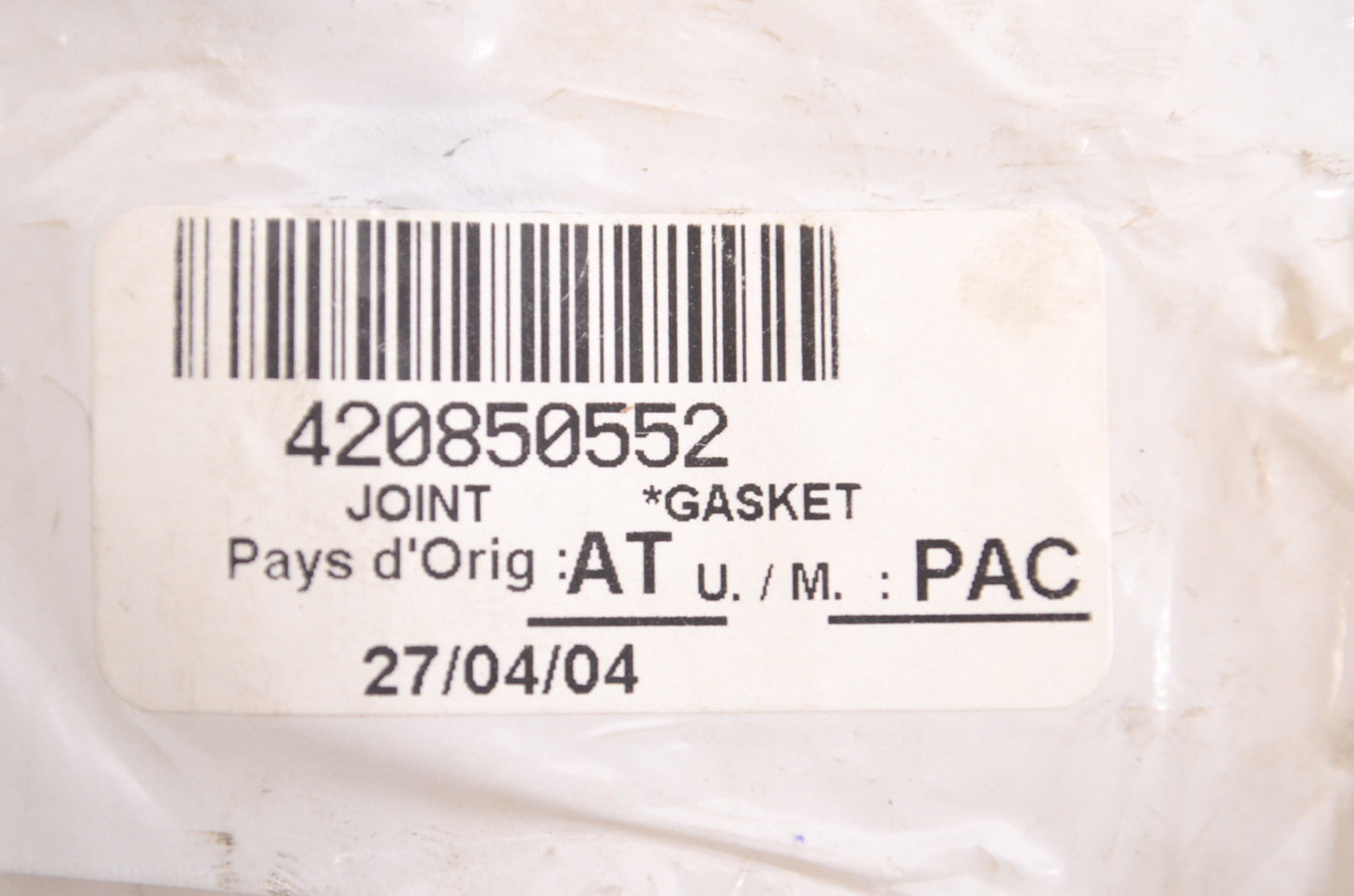 Aftermarket 420850552 Joint Gasket NOS