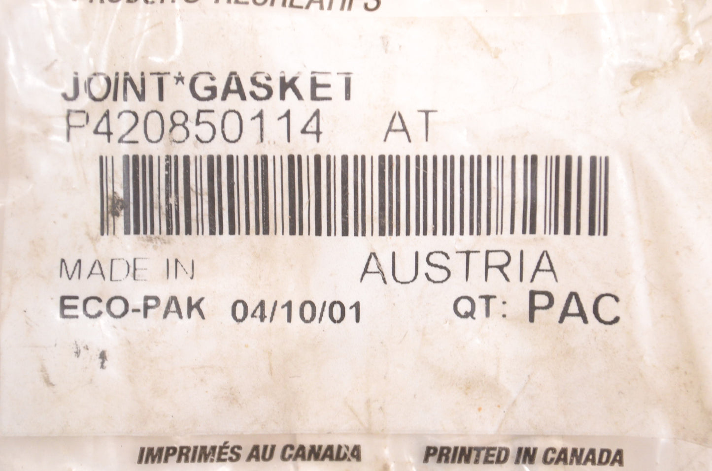 Aftermarket 420850114, P420850114 Joint Gasket NOS