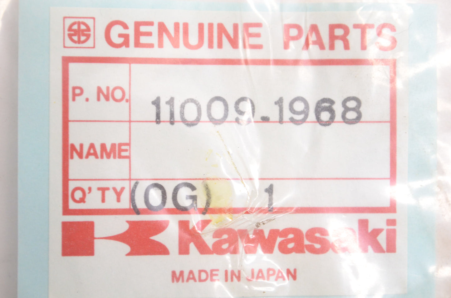 OEM Kawasaki 11009-1968 Left Resonator Gasket NOS